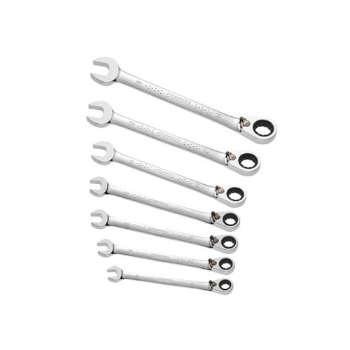 Britool Expert Set of 7 Ratchet Combination Spanners 8-19mm