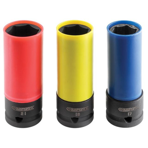 Britool Deep Impact Socket 1/2in Drive Set of 3