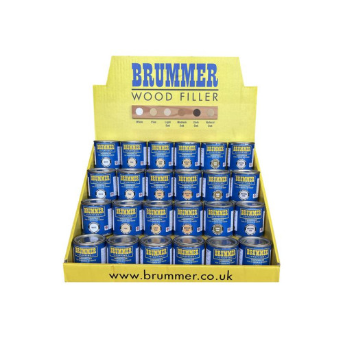 Brummer Wood Filler Counter Display Unit