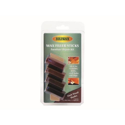 Briwax Wax Filler Sticks Dark Wood Shades (Pack 4)