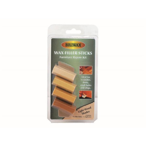 Briwax Wax Filler Sticks Light Wood Shades (Pack 4)