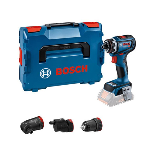Bosch GSR 18V-90 FC Pro FlexiClick Drill Driver + 3 Attachments in Case 18V Bare Unit