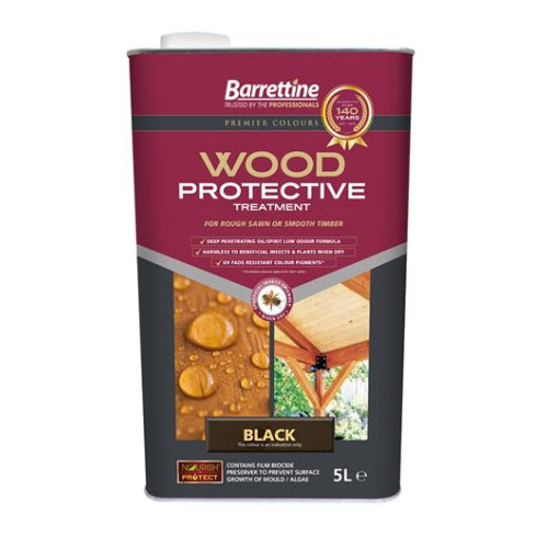 Barretine Wood Protective Black 5 Litres