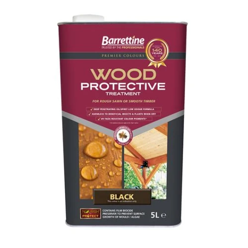 Barretine Wood Protective Black 5 Litres