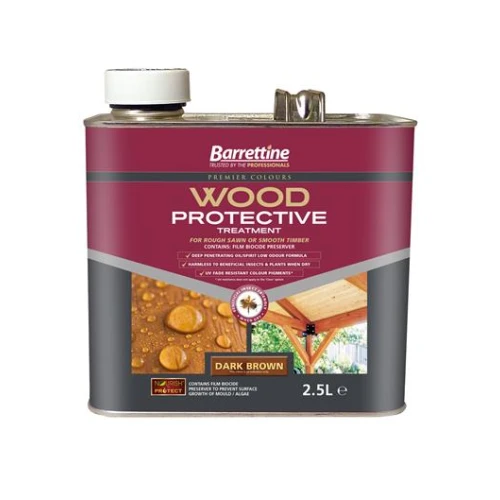Barretine Wood Protective Dark Brown 2.5 Litre