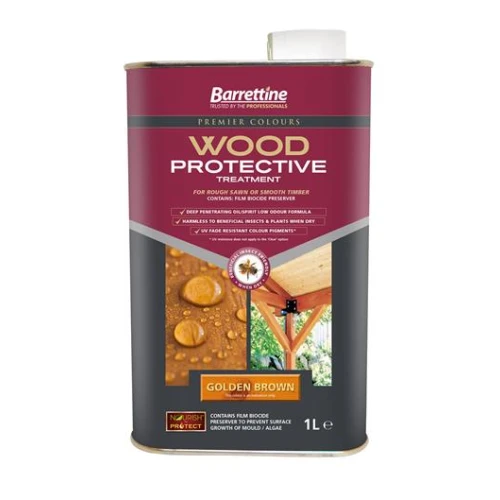 Barrettine Wood Protective Golden Brown 1 Litre