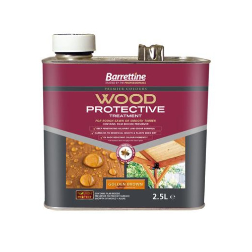 Barretine Wood Protective Golden Brown 2.5 Litres