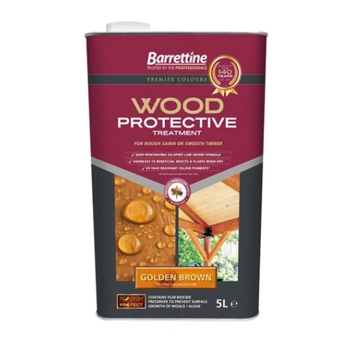 Barretine Wood Protective Golden Brown 5 Litres