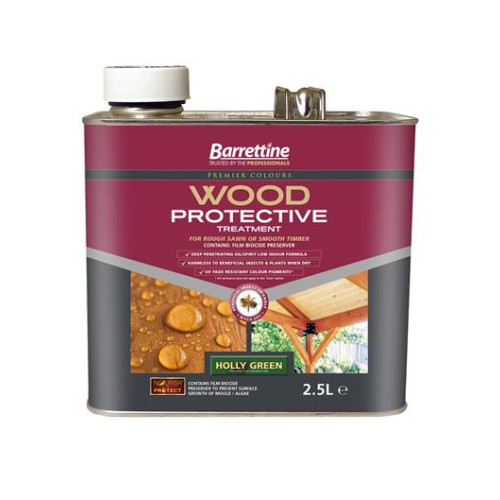 Barretine Wood Protective Holly Green 2.5 Litres