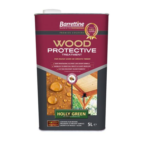 Barretine Wood Protective Holly Green 5 Litres