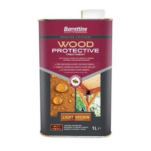 Barretine Wood Protective Light Brown 1 Litre