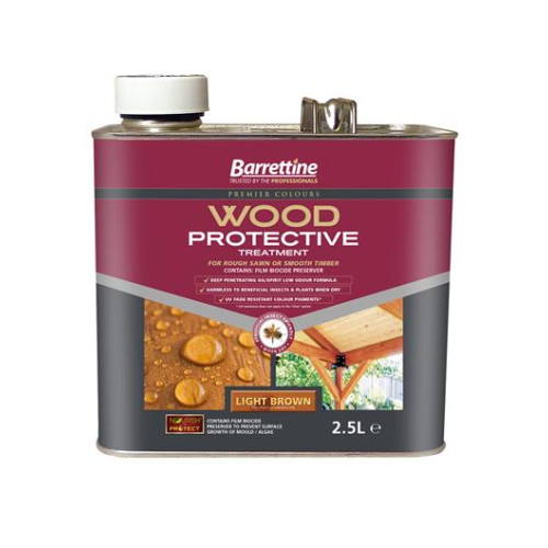 Barretine Wood Protective Light Brown 2.5 Litres