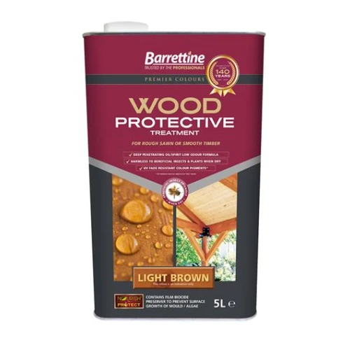 Barretine Wood Protective Light Brown 5 Litres