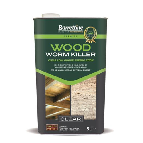 Barrettine Woodworm Killer 5 Litres