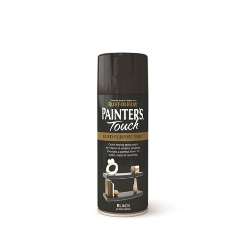 Rust-Oleum Painters Touch Black Gloss 400Mls