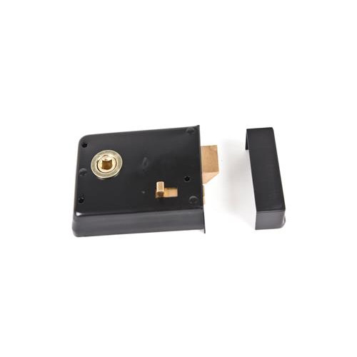 Rim Latch 100x75mm Black