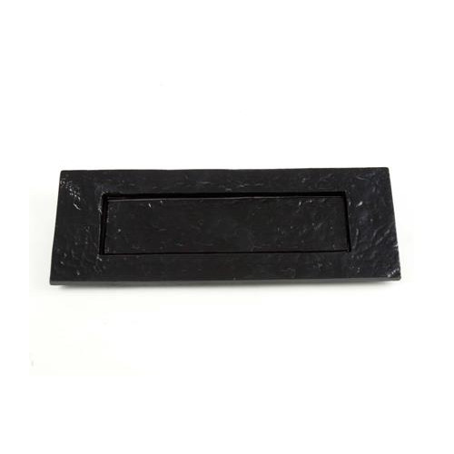 Black Antique Plain Letter Plate