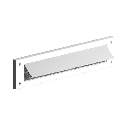 Stormguard Brush Letterplate With Flap White