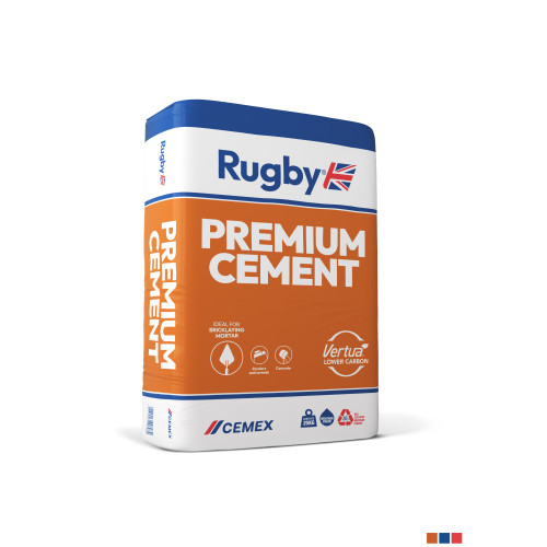 Rugby Premium Cement 25kg Plastic Bag