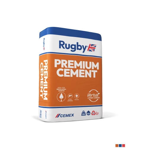 Rugby Premium Cement 25kg Plastic Bag