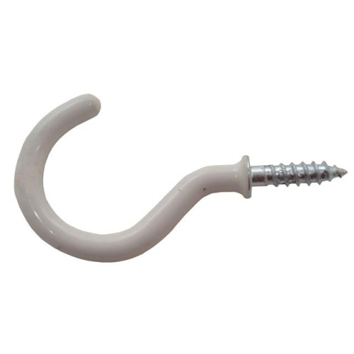 Cup Hooks White 25mm