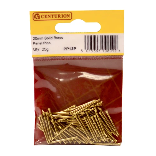 Panel Pins Brass 20mm