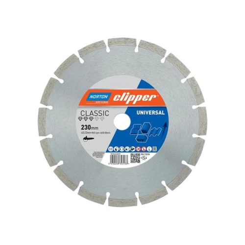 Norton Clipper Classic Universal Blue Diamond Blade 230 x 22.23mm