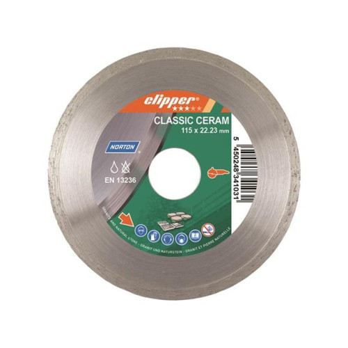 Norton Clipper Classic Ceramic Diamond Blade 115 x 22.23mm