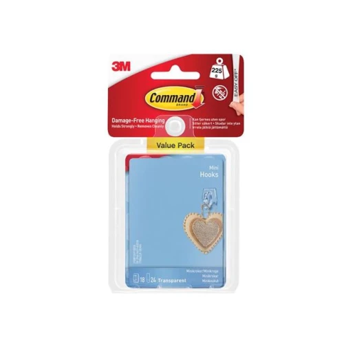 Command 3M 18 Mini Hooks Value Pack