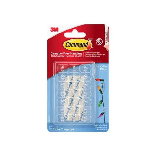 Command 3M Decorating Clips Clear