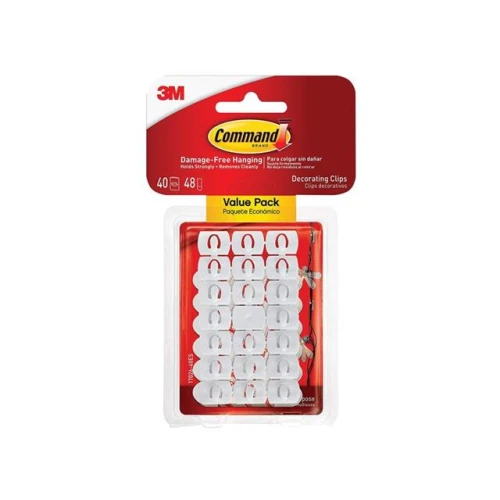 Command White Decorating Clips (Pack 40)
