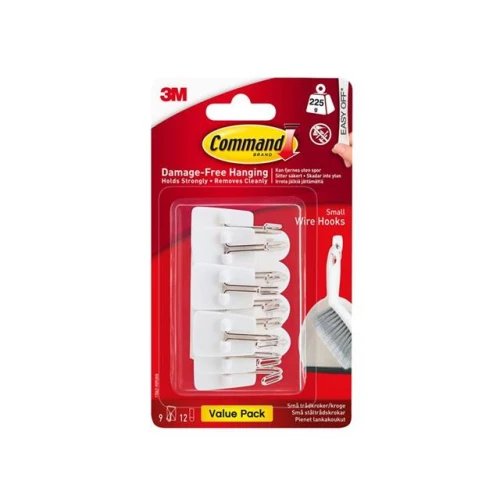 Command White Wire Hooks Value Pack (Pack 9)