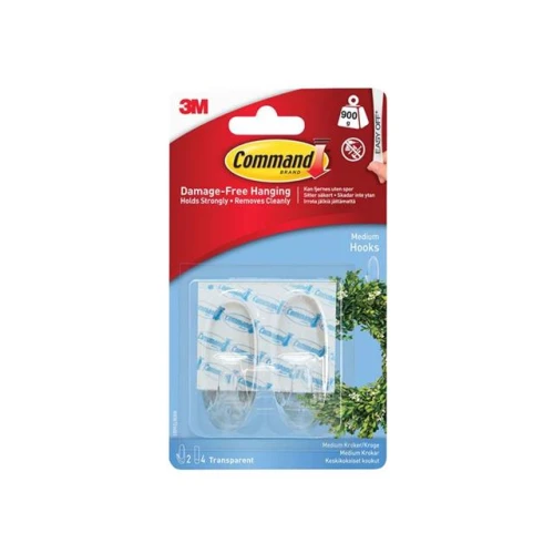 Command 3M Hooks Medium Clear