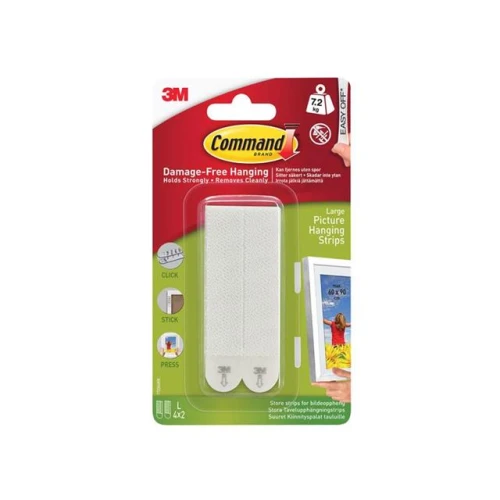 Command 3M Large Picture Strips X 4