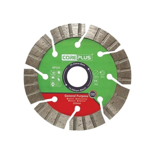 CorePlus GP115 General-Purpose Hybrid Turbo Diamond Blade 115mm