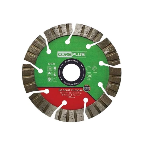 CorePlus GP125 General-Purpose Hybrid Turbo Diamond Blade 125mm