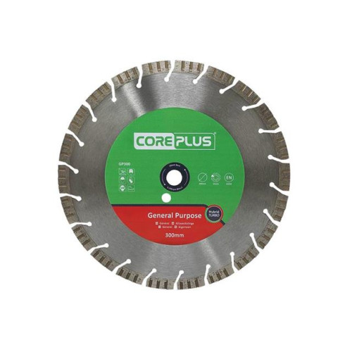 CorePlus GP300 General-Purpose Hybrid Turbo Diamond Blade 300mm