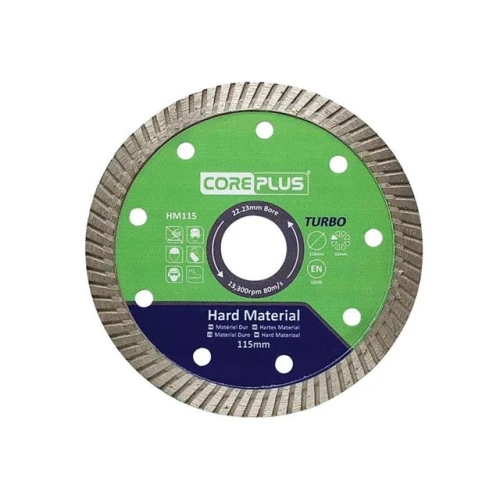 CorePlus HM115 Hard Material Turbo Diamond Blade 115mm