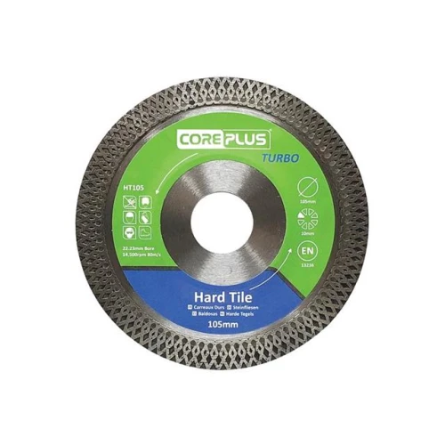 CorePlus HT105 Hard Tile Turbo Diamond Blade 105mm