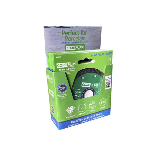 CorePlus Porcelain Diamond Blade 115mm CDU of 15 Blades