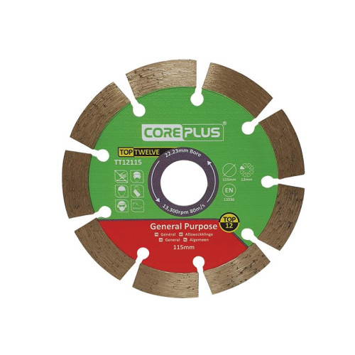 CorePlus Top Twelve General Purpose Diamond Blade 115mm