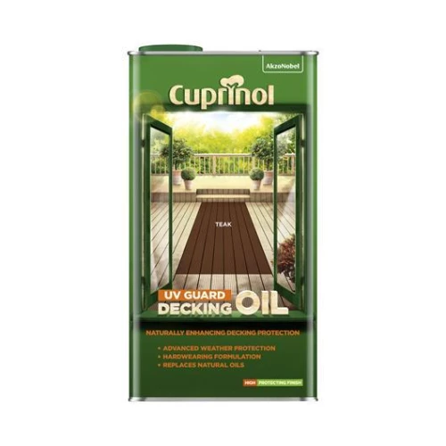 Cuprinol Uv Guard Decking Oil Teak 5L