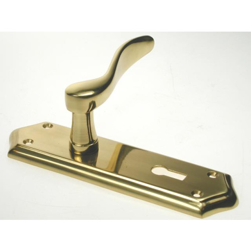 Door Handle Lock Canturbury Polished Chrome