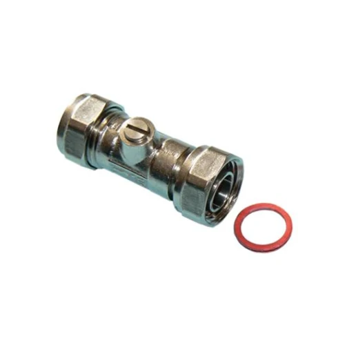 1/2 Compression Straight Tap Con Chrome Pack of 2