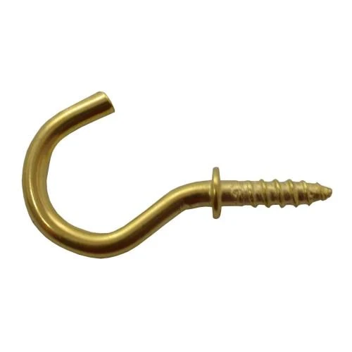 Cup Hooks Electro Brass 20mm