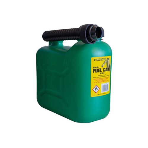 Silverhook Unleaded Petrol Can & Spout Green 5 Litre