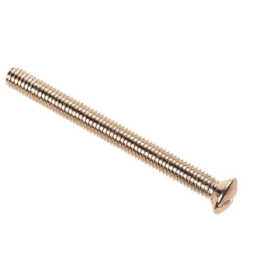 Dencon Nickle Plated Switch/Socket Plate Screws 3.5 x 38mm (Pack of 10)