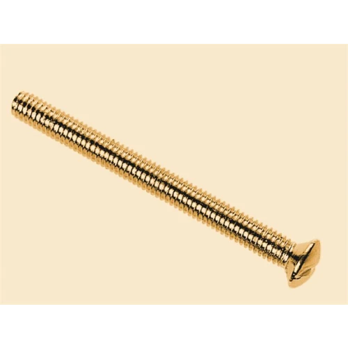 Dencon Brass Switch/Socket Plate Screws 3.5 x 38mm (Pack of 10)
