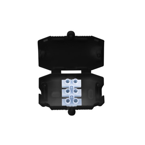 Dencon 3 Pole Connector Box 10A Black