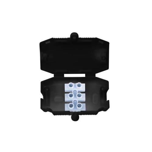 Dencon 3 Pole Connector Box 10A Black
